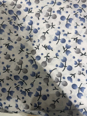 The Ria Series | Blue &Grey Floral Designed Crepe Ria Ghala (The Precious)