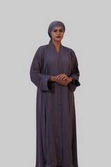 Classic Charcoal Grace Abaya-Premium Imported Nida Fabric